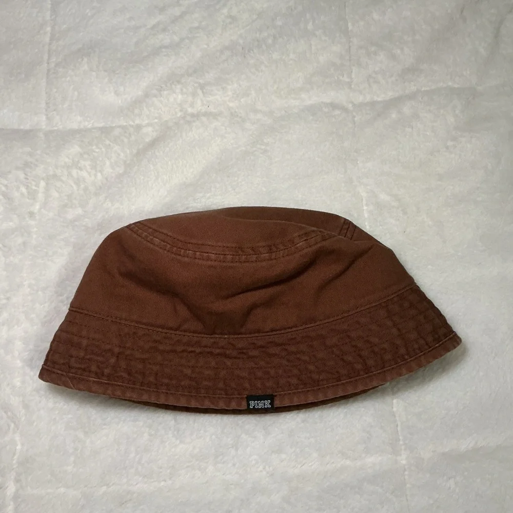 PINK Victoria's Secret Brown Cotton Bucket Hat - Men's Accessory - Picture 5 of 5